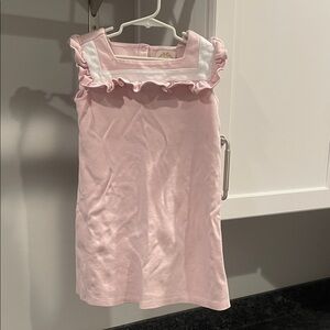 The Beaufort Bonnet Company Pink Dress with White Trim